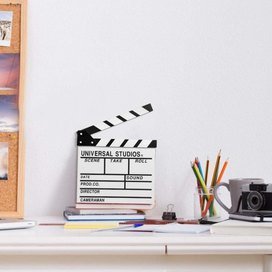 White Acrylic Slate ClapperBoard